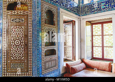 Oriental Ceramic Tiles from Istanbul Stock Photo