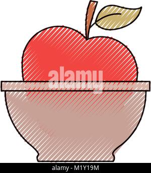 red apple silhouette