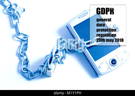 General Data Protection Regulation - GDPR Stock Photo