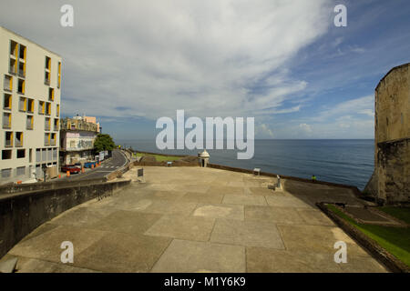 San Cristobal Castle Old San Juan, Puerto Rico Stock Photo