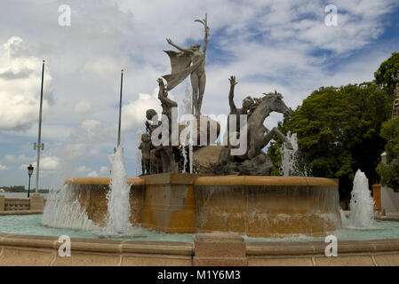 Paseo de la Princesa Old San Juan, Puerto Rico Stock Photo