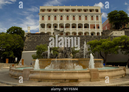 Paseo de la Princesa Old San Juan, Puerto Rico Stock Photo