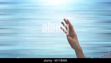 Hand reaching out Stock Photo