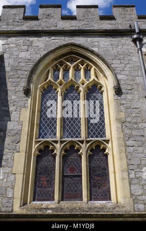 St Michaels and All Angles Church, Victorian Neo Gothic Architecture. Heavitree, Exeter, Devon, UK. Stock Photo