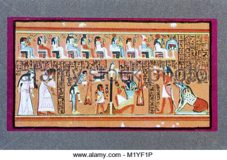 British Museum - The Papyrus of Ani illustration Stock Photo