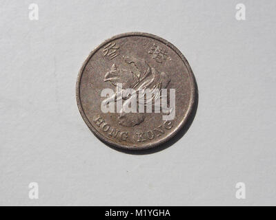 A 1994 one Dollar Hong Kong coin Stock Photo