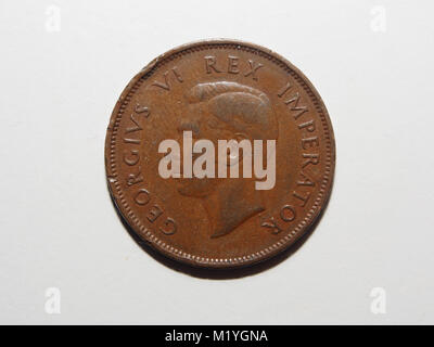 A 1941 South African half penny Stock Photo