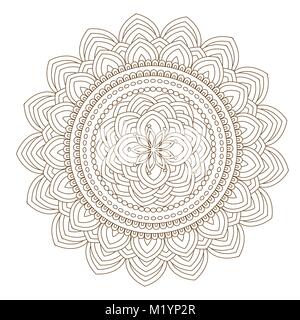 Hand drawn seamless pattern abstract ornament. Black and white decorative elements. Oriental motifs. Stock Vector