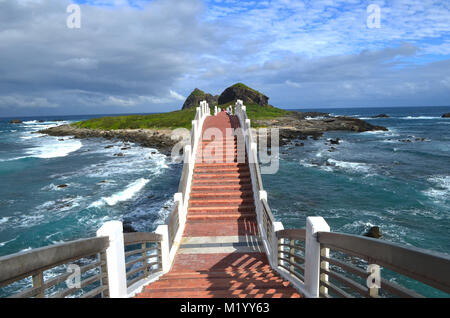 Sanxiantai's eight-arched bridge on Taiwan's East Coast National Scenic Area Stock Photo