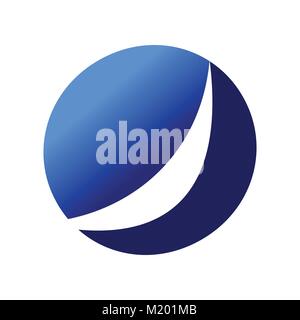 Abstract Wing Circle Emblem Symbol Vector Graphic Logo Design Stock Vector
