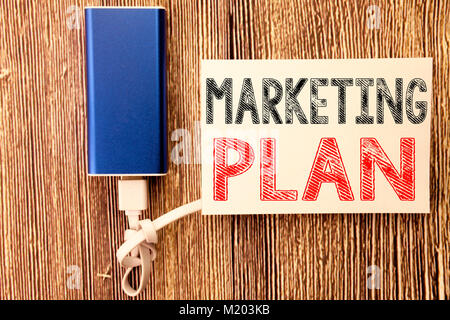 Conceptual hand writing text caption inspiration showing Marketing Plan. Business concept for Planning Successful Strategy written on sticky note wood Stock Photo