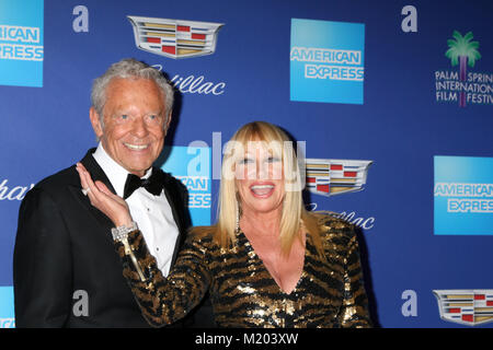 2018 Palm Springs International Film Festival Gala at the Palm Springs Convention Center - Arrivals  Featuring: Alan Hamel, Suzanne Somers Where: Palm Springs, California, United States When: 02 Jan 2018 Credit: Nicky Nelson/WENN.com Stock Photo