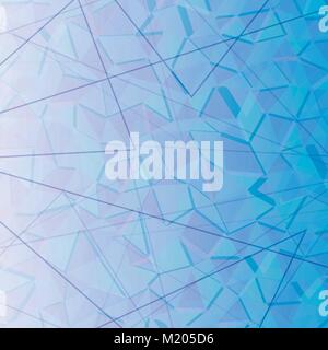 Abstract background for a modern design of triangles in blue ton Stock Vector