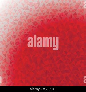 A triangular template for your business design in red tones. Stock Vector