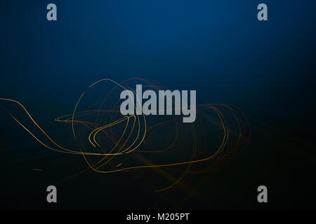 Light painting , minimal fine art. Stock Photo