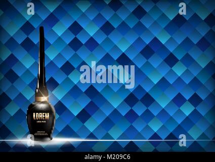 Design Cosmetics Product  Template for Ads or Magazine Background. 3D Realistic Vector Iillustration Stock Vector