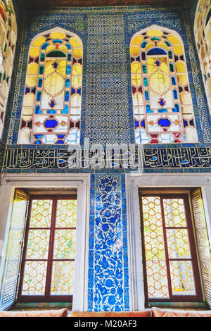 Oriental Ceramic Tiles from Istanbul Stock Photo