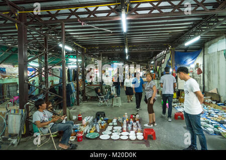 the street market at Chinatown in Bangkok, Thailand Stock Photo