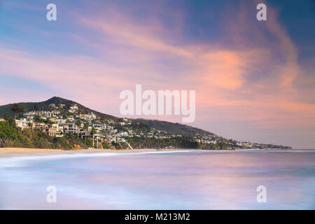 Waterfront Homes in Laguna Beach, CA, USA Stock Photo