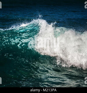 Breaking ocean wave in Oahu, Hawaii Stock Photo