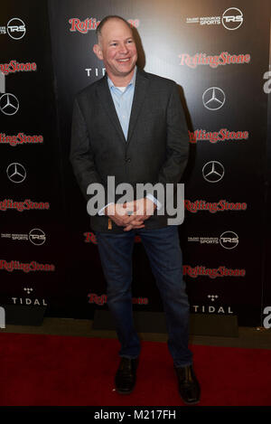 Minneapolis, USA, 3 Feb 2018. Matthew Berry of ESPN poses at the Rolling Stone Super Bowl Party at International Market Square on February 2, 2018 in Minneapolis, Minnesota. Credit: Tony Nelson/MediaPunch Credit: MediaPunch Inc/Alamy Live News Stock Photo