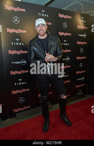 MINNEAPOLIS MN FEBRUARY 2: Travis Kelsey poses at the Rolling Stone Super Bowl Party at International Market Square on February 2, 2018 in Minneapolis, Minnesota. Credit: Tony Nelson/MediaPunch Stock Photo