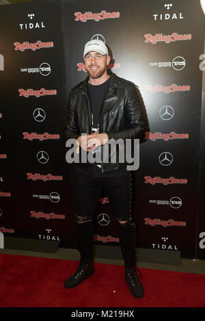 MINNEAPOLIS MN FEBRUARY 2: Travis Kelsey poses at the Rolling Stone Super Bowl Party at International Market Square on February 2, 2018 in Minneapolis, Minnesota. Credit: Tony Nelson/MediaPunch Stock Photo