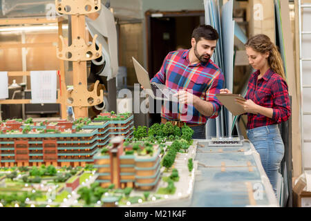 Architects working Stock Photo