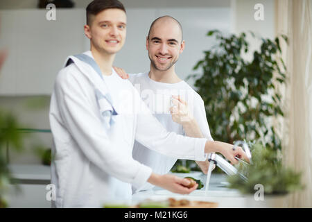 Preparing for breakfast Stock Photo
