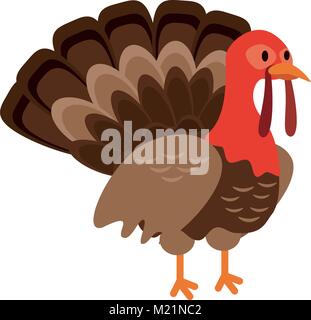Turkey bird cartoon Stock Vector