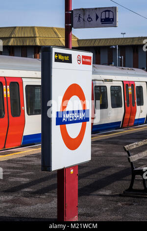 Amersham railway station, Buckinghamshire, England, U.K. Stock Photo