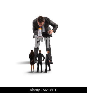 Orders from above. concept of authoritarian boss Stock Photo