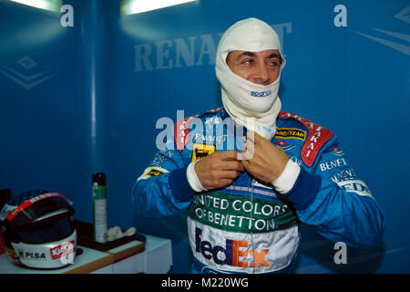 F1, Jean Alesi, Benetton Renault, German GP 1997 Stock Photo