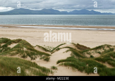 Newborough Warren is an extensive dune system on Anglesey (North Wales). It is one of the most important dune systems in Europe for dune conservation. Stock Photo