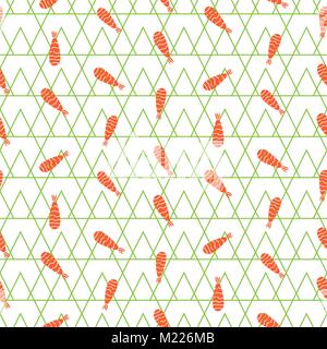 Shrimp seamless vector pattern. Stock Vector