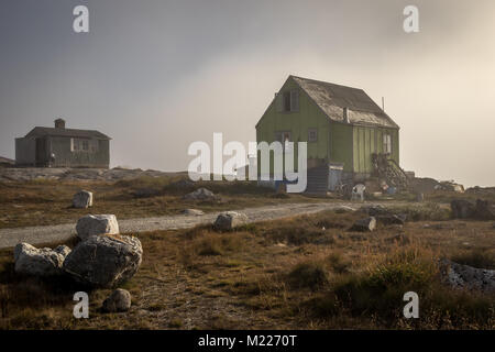 Homes in Nanortalik, greenland Stock Photo