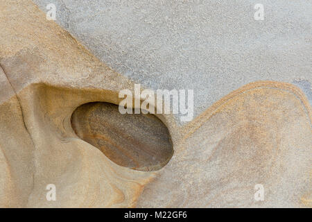 Stone texture background of brawn and grey blue rock Stock Photo