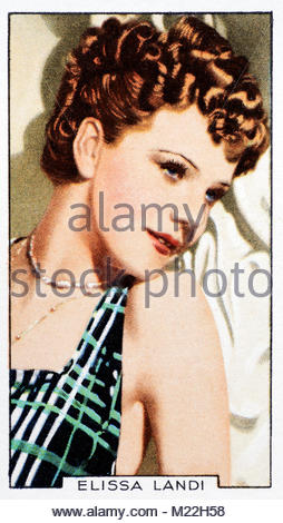 Austrian-Italian Actress Elissa Landi 1904 – 1948 Stock Photo