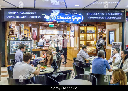 Buenos Aires Argentina,Galerias Pacifico mall,food court plaza,Abuela Goye,Patagonia regional products,restaurant restaurants food dining cafe cafes,t Stock Photo