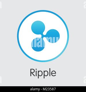 Ripple - Cryptocurrency Logo. Stock Vector