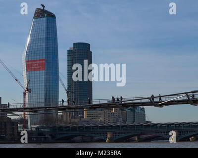 'The Vase', London's newest skyscraper nearing completion in 2018 Stock Photo