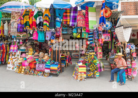 Street scene in Bucerias, Nayarit, Mexico. Stock Photo