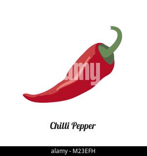 Red chilli pepper Stock Vector