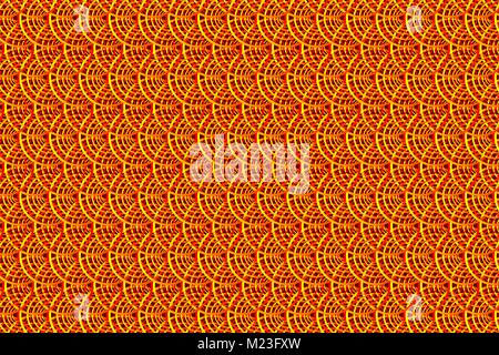 Simple circular background - red and yellow - vector circle pattern Stock Vector