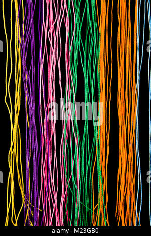 Color Threeds in Row Stock Photo