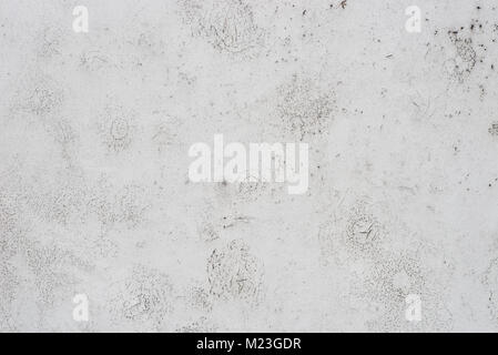old weathered white painted wooden texture background Stock Photo