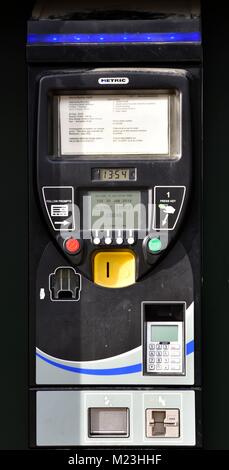 Pay and display car park ticket machine Wollaton park Nottingham England UK Stock Photo