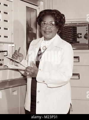 Mary Winston Jackson (1921–2005) was an African American mathematician and aerospace engineer at the National Advisory Committee for Aeronautics (NACA), which in 1958 became the National Aeronautics and Space Administration (NASA). Mary worked at Langley Research Center in Hampton, Virginia, for most of her career, starting as a 'computer' at the segregated West Area Computing division. She took advanced engineering classes and in 1958 became NASA's first black female engineer. Jackson was featured in the movie Hidden Figures, as well as the book upon which the film was based. Stock Photo