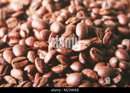 Coffee beans macro Stock Photo