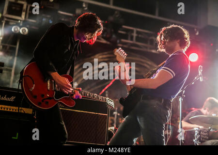 Bologna, Italy. 4th February, 2018. Nothing but thieves at Zona Roveri, Bologna. Open act The Excerts and Airways. Credit: LUIGI rizzo/Alamy Live News Stock Photo